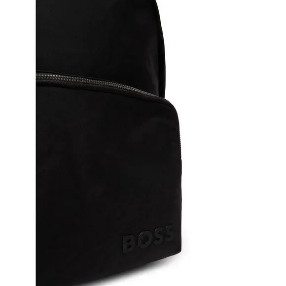 HUGO BOSS Signature Logo Backpack Men BLACK Backpacks